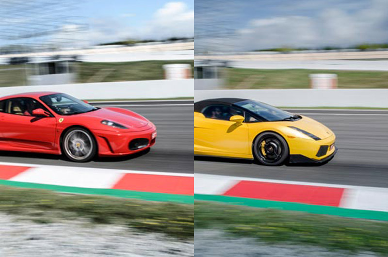 Conducir un Ferrari F430 y un Lamborghini Gallardo en circuito con LetsDriving